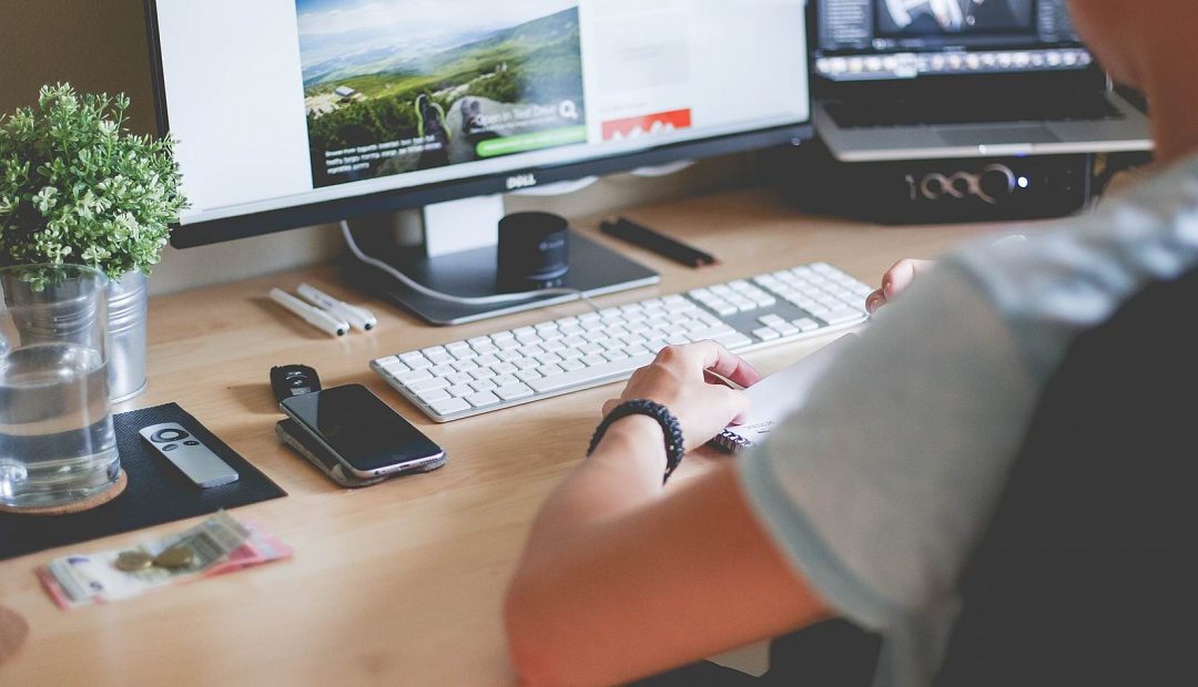 Man Working on Website Layout