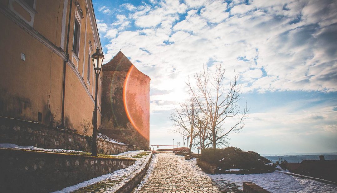 Sunset Over an Old Castle